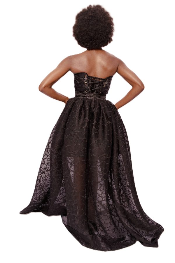 Majesty Noir Long Black Dress - Image 2